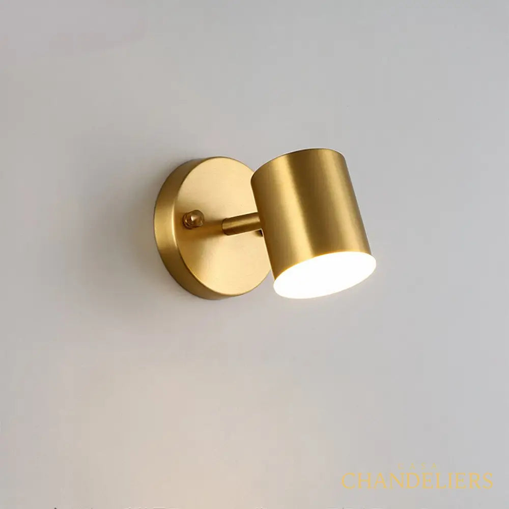 Gouden LED wandlamp